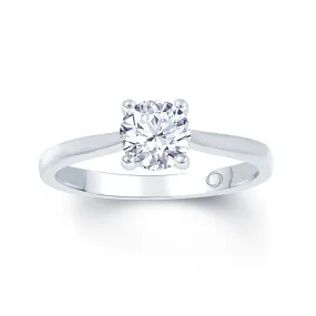 18ct White Gold 0.5ct Round Brilliant Diamond Ring