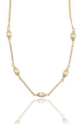 18K Gold Filled Royal Pearl Necklace (G1)