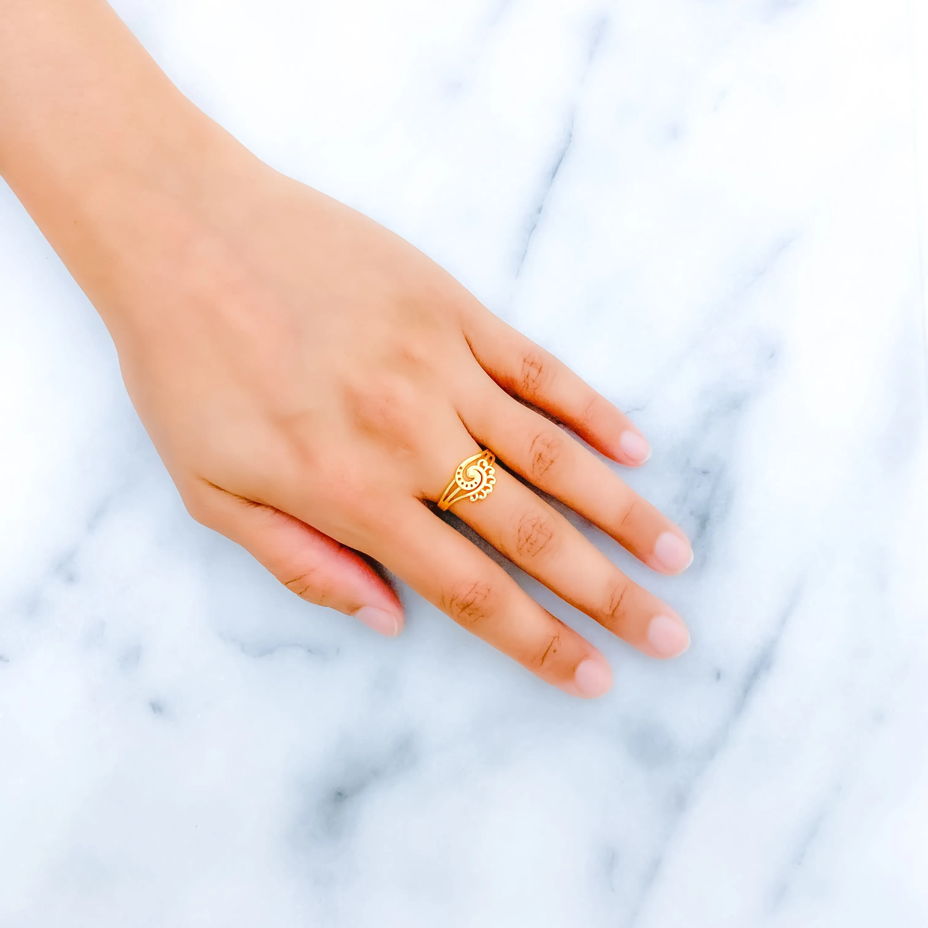 Artsy Three-Tier Ring