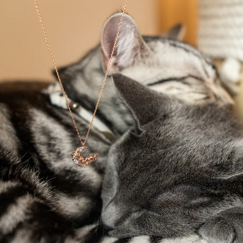 Blooming Cat Necklace