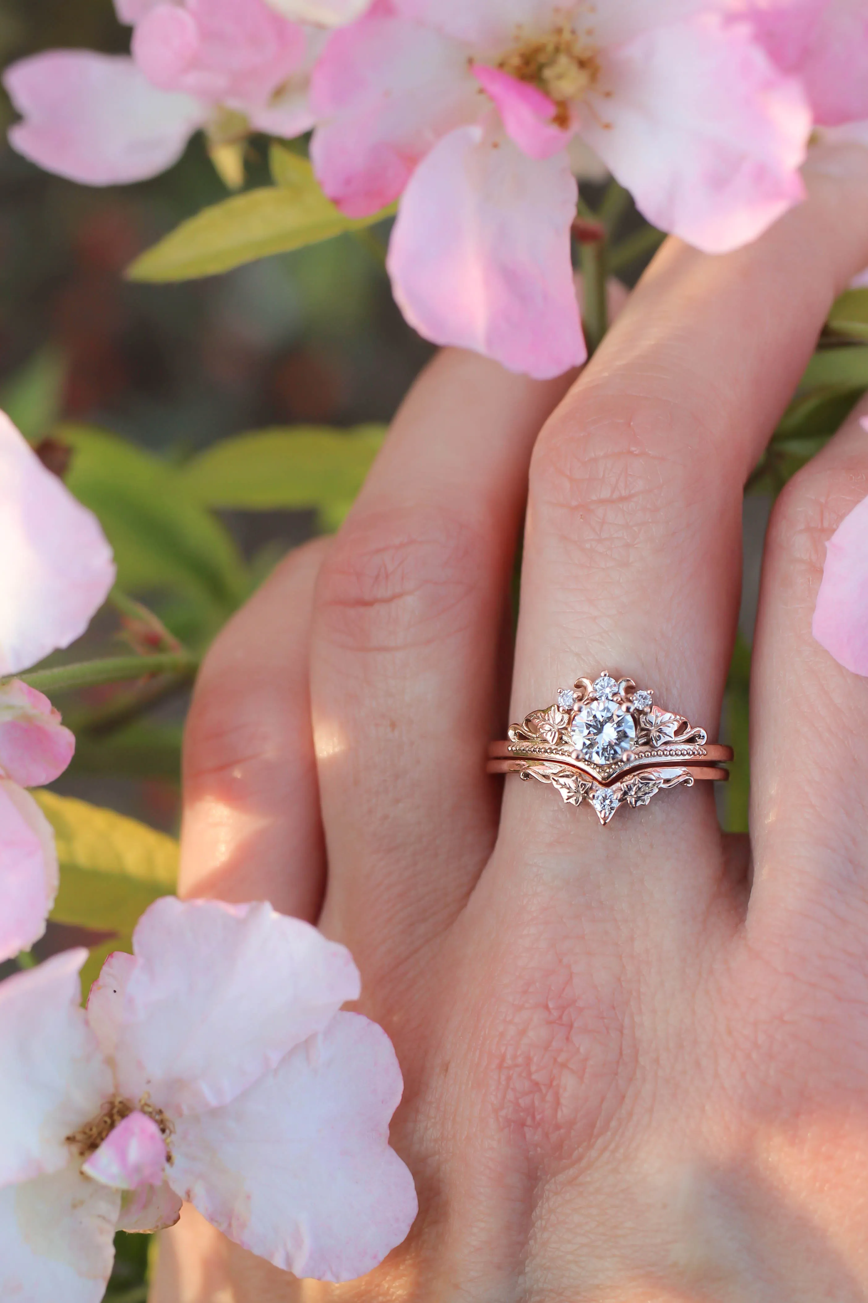Bridal ring set with 0.5 ct diamonds / Ariadne