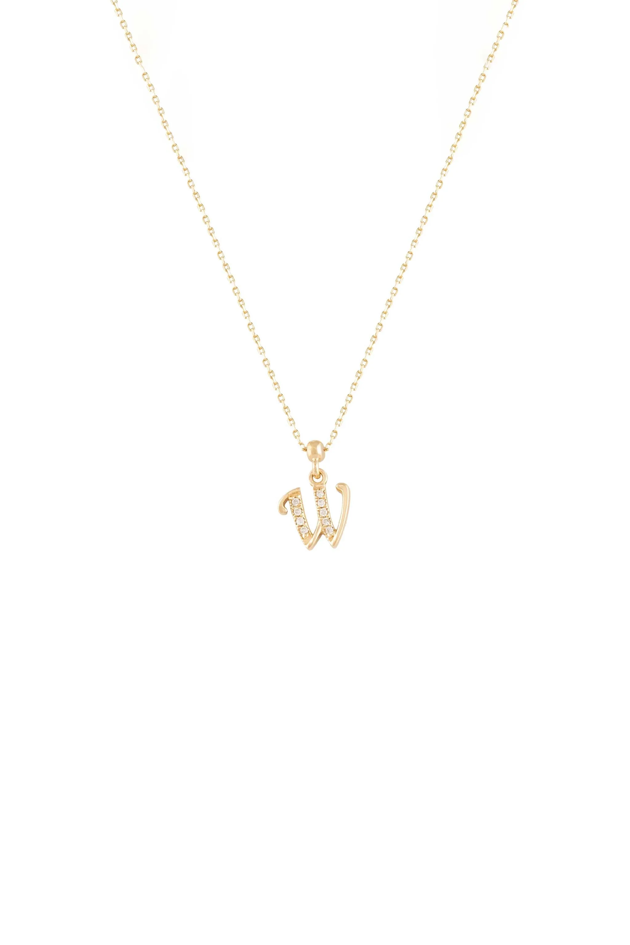 Calligraphy Pendant in Diamond
