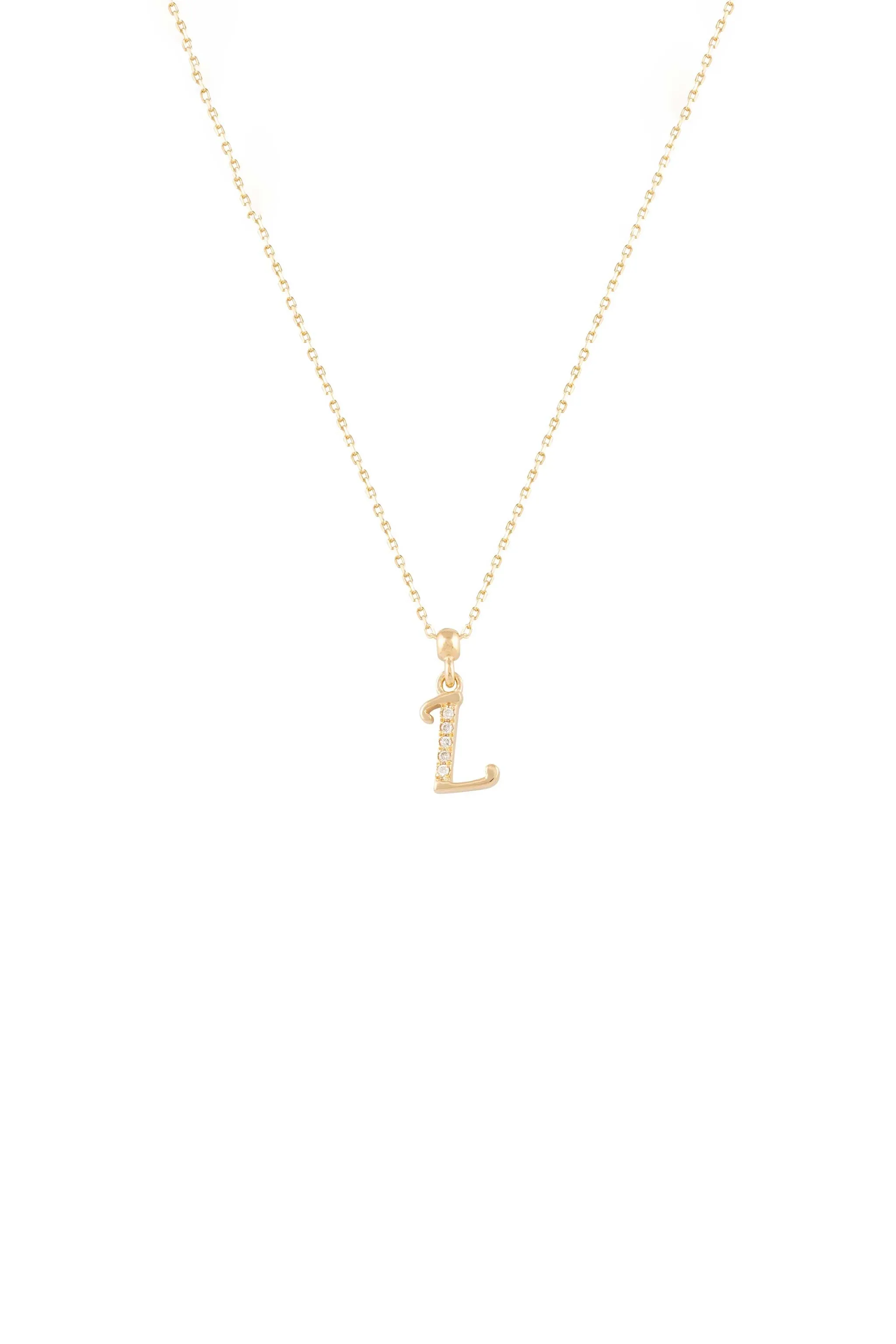 Calligraphy Pendant in Diamond