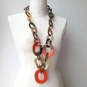 Charm Buffalo Horn Necklace J18031, Natural Handmade from Vietnam