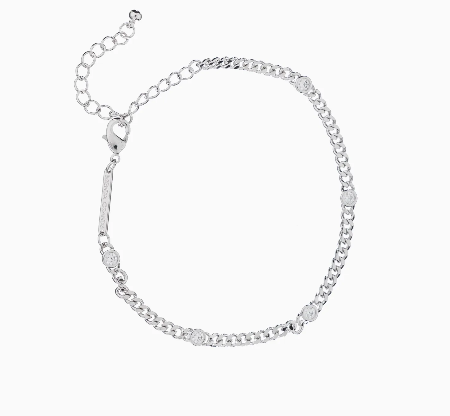 CZ Dainty Bracelet in Silver