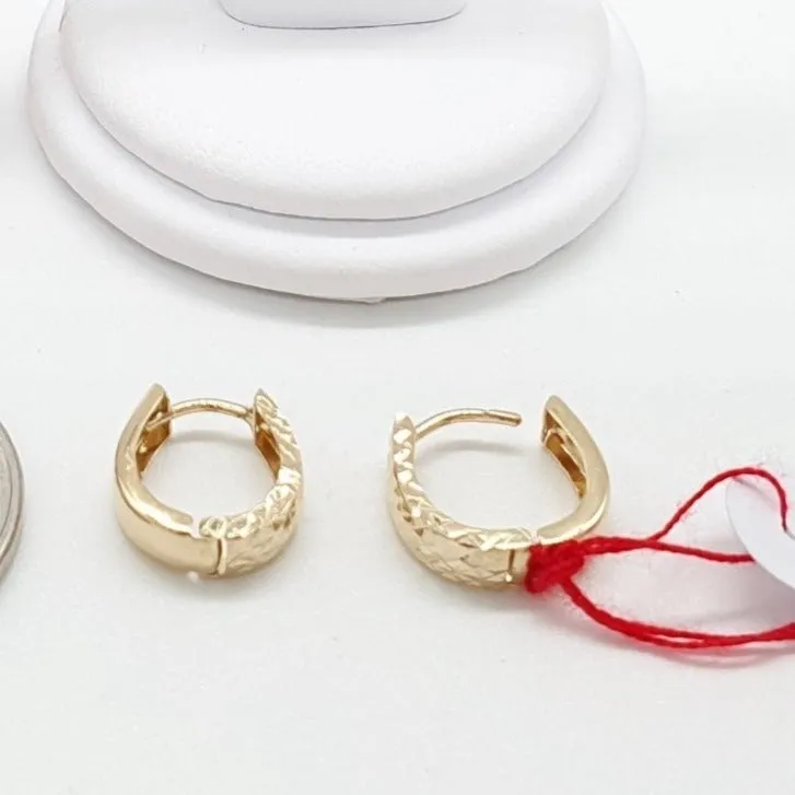 Diacut Clip Earrings 18K Gold