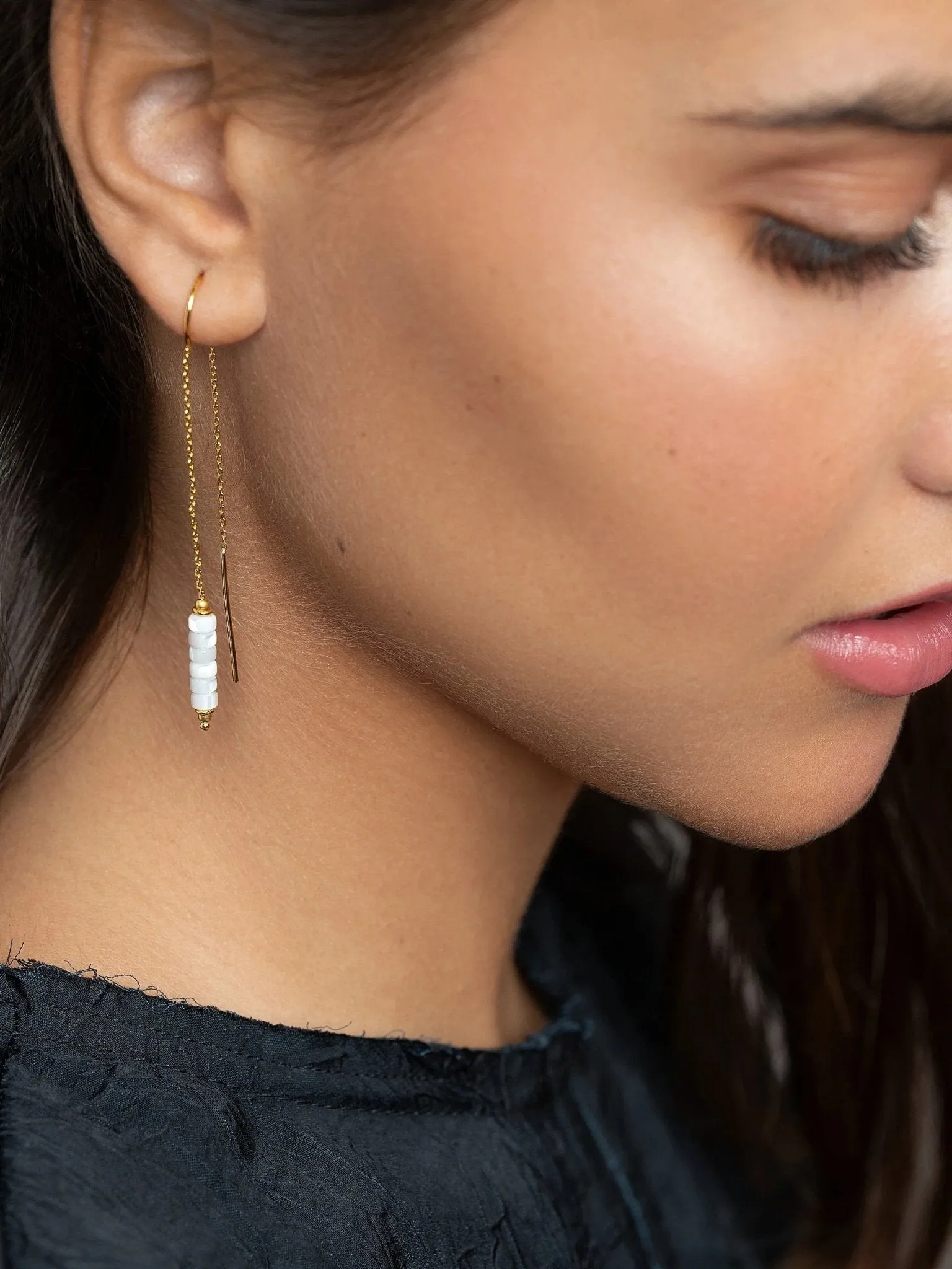 Lilly  Mother of Pearl Shell Earrings