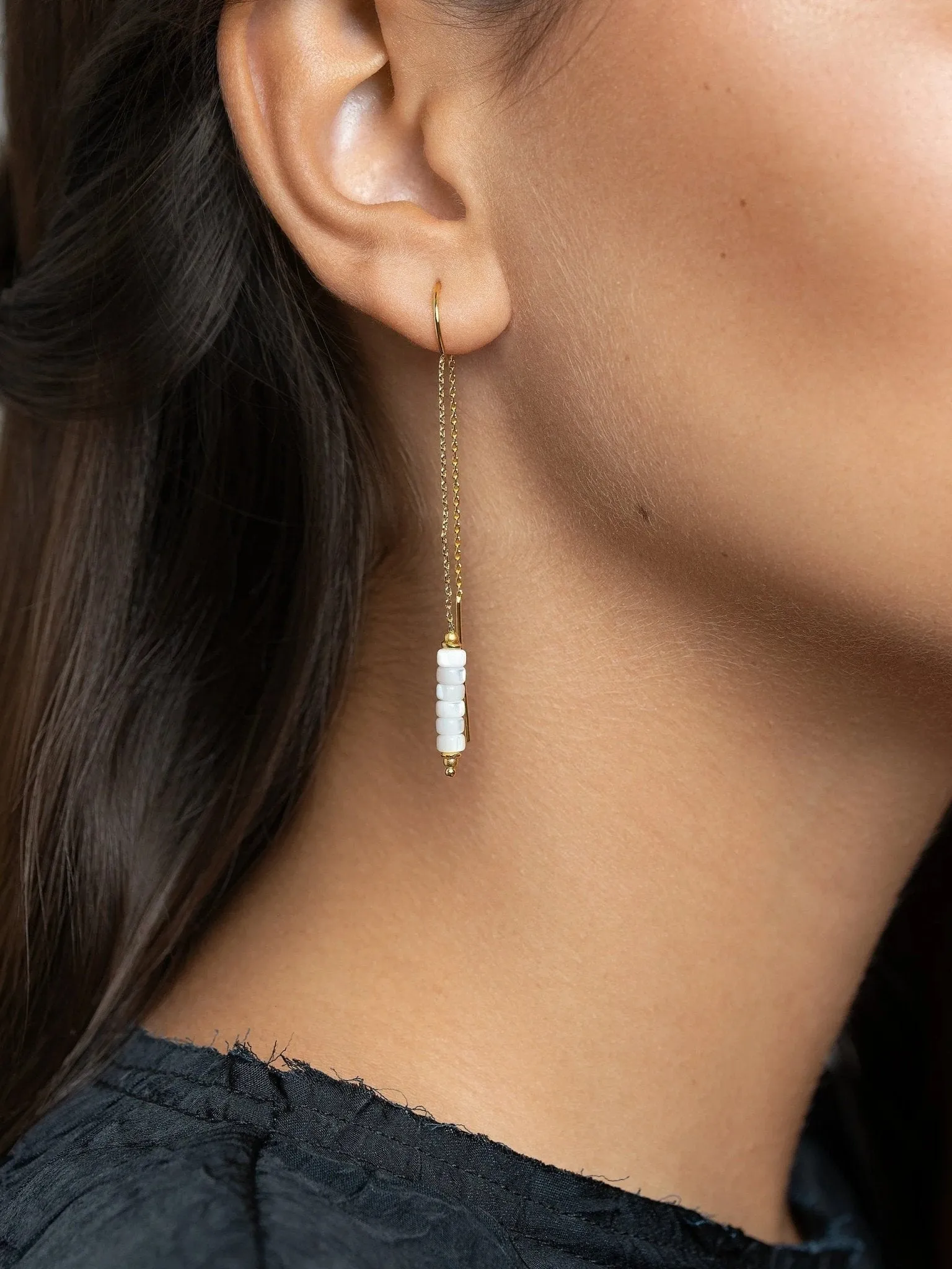 Lilly  Mother of Pearl Shell Earrings