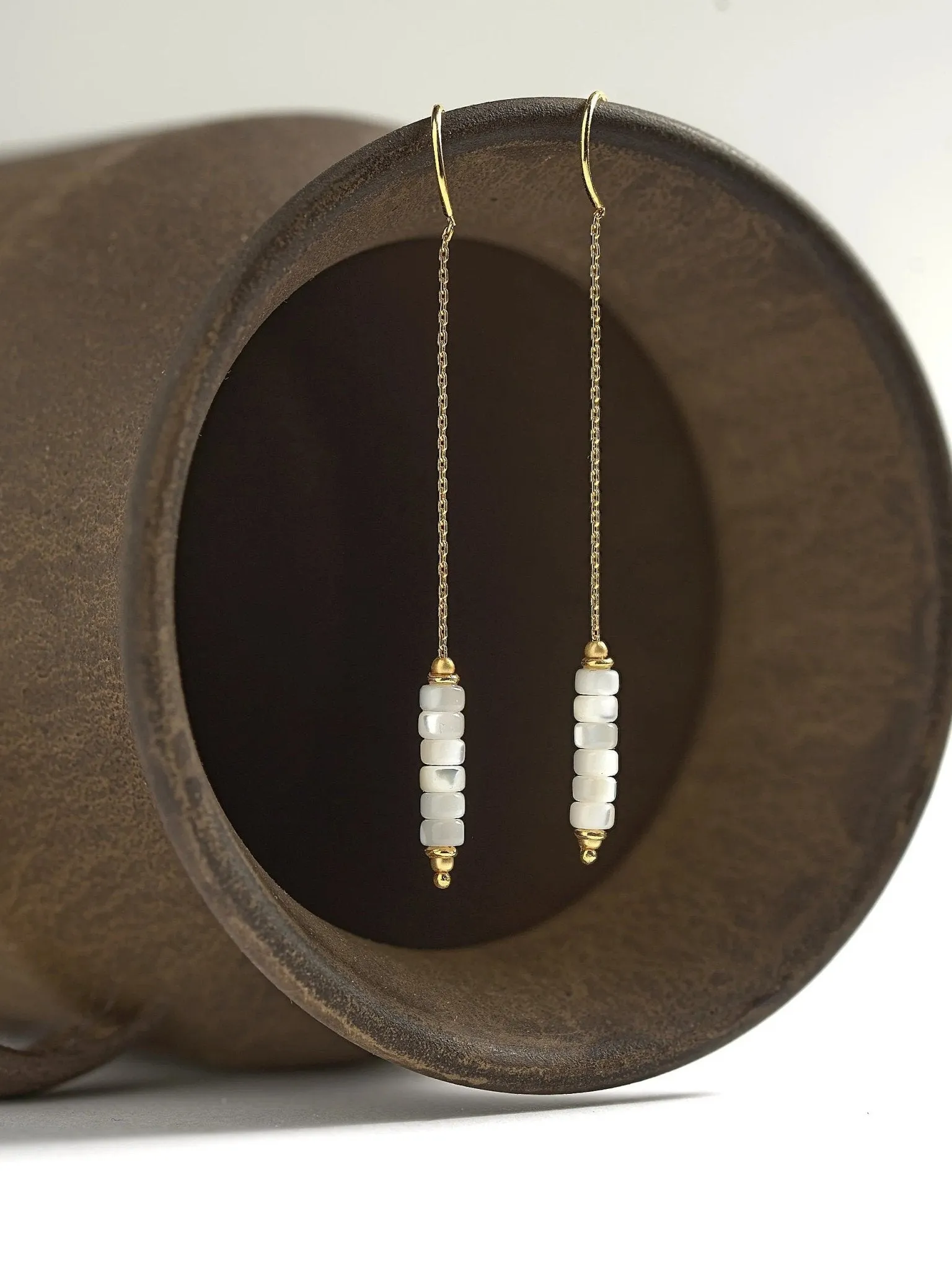 Lilly  Mother of Pearl Shell Earrings
