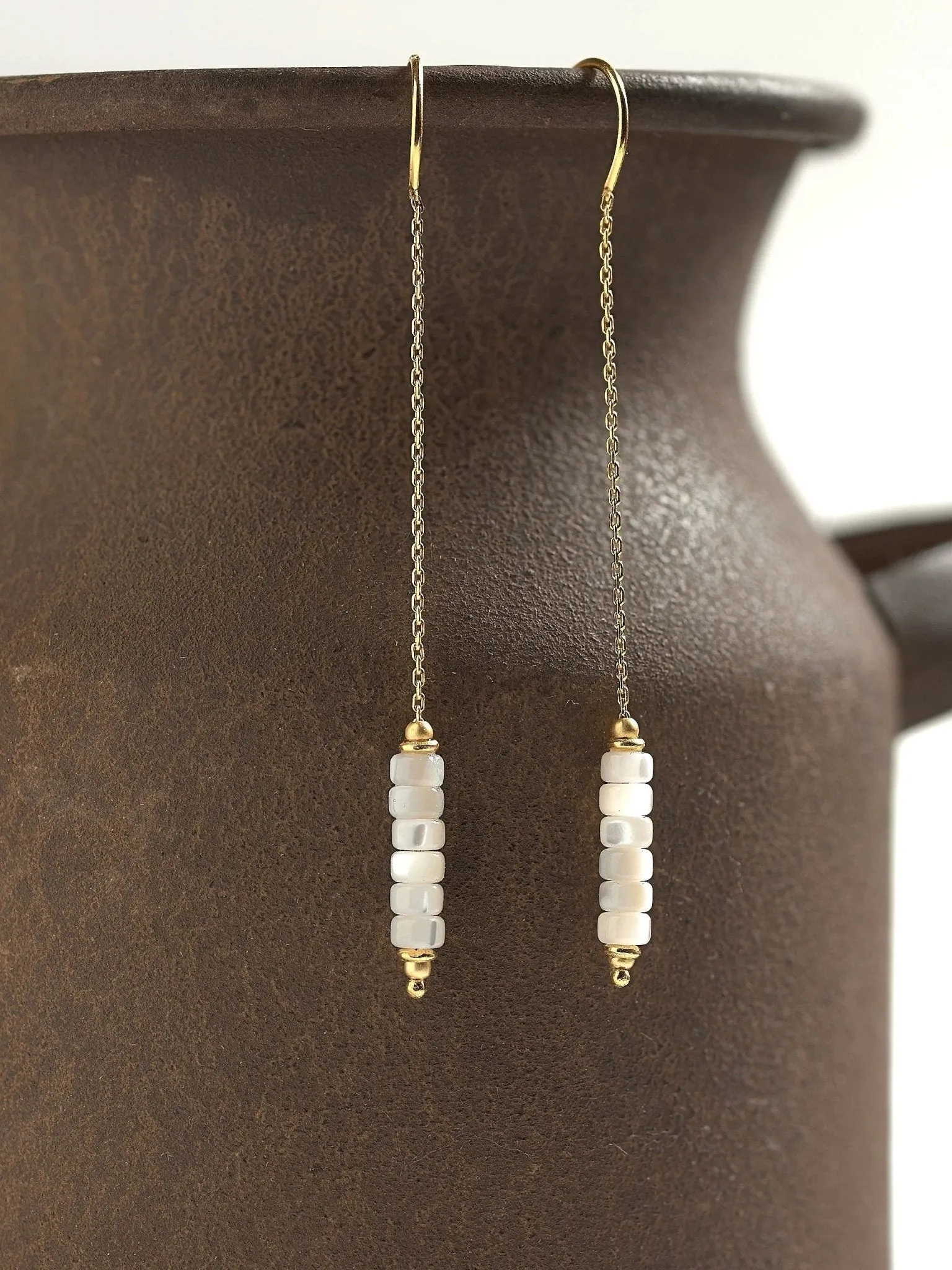 Lilly  Mother of Pearl Shell Earrings