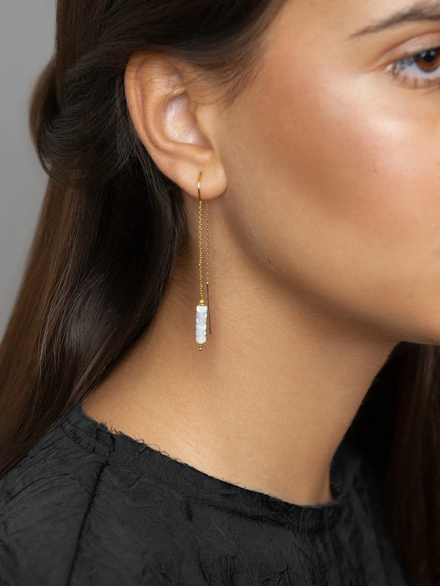 Lilly  Mother of Pearl Shell Earrings