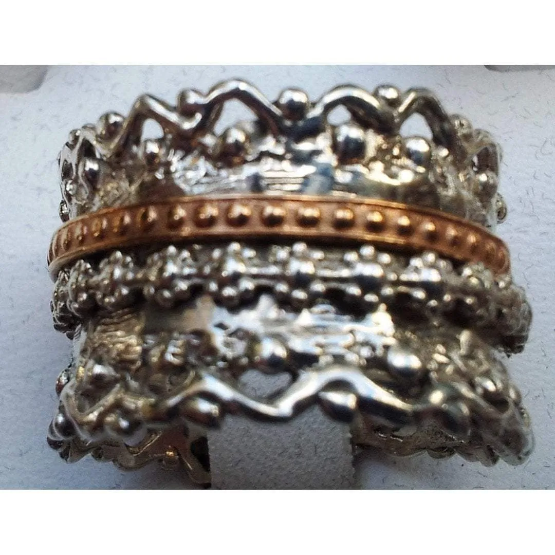 Meditation Ring. Spinner ring.