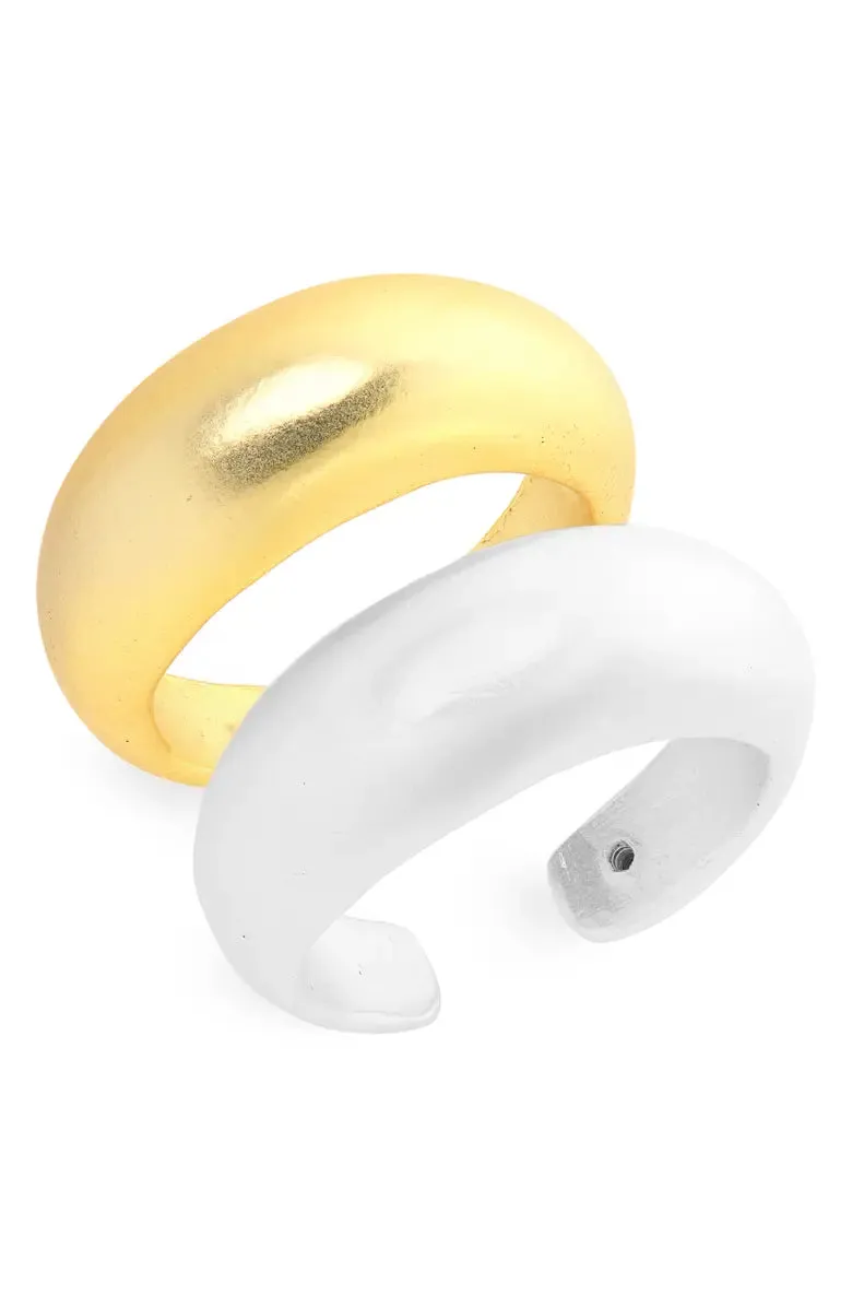 Mixed metal dome rings