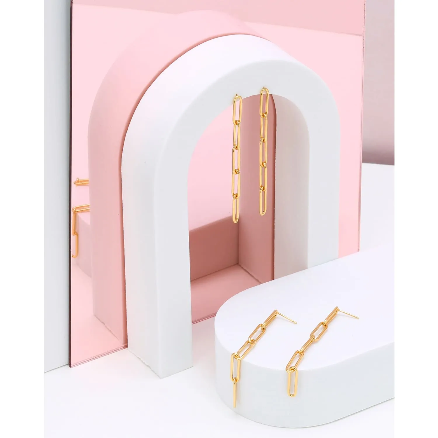 Paperclip Chain Earrings