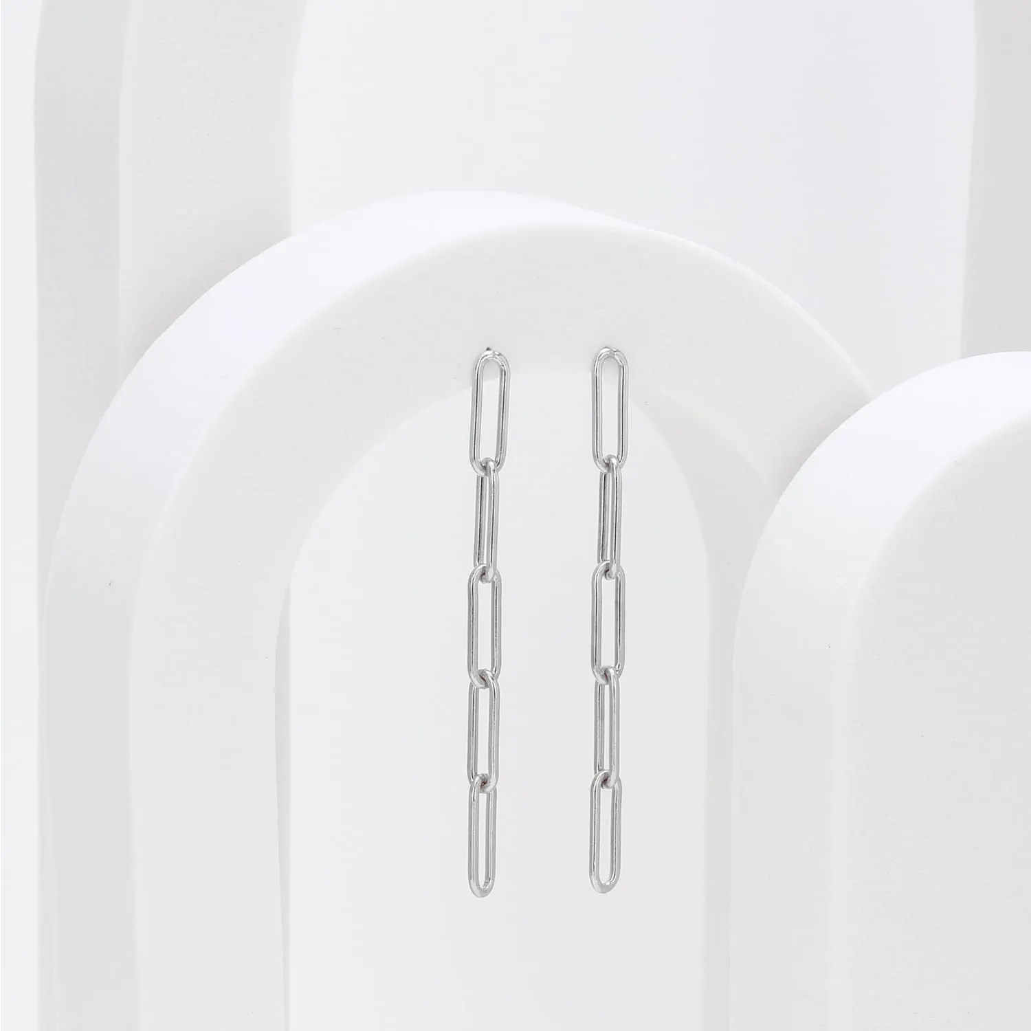 Paperclip Chain Earrings