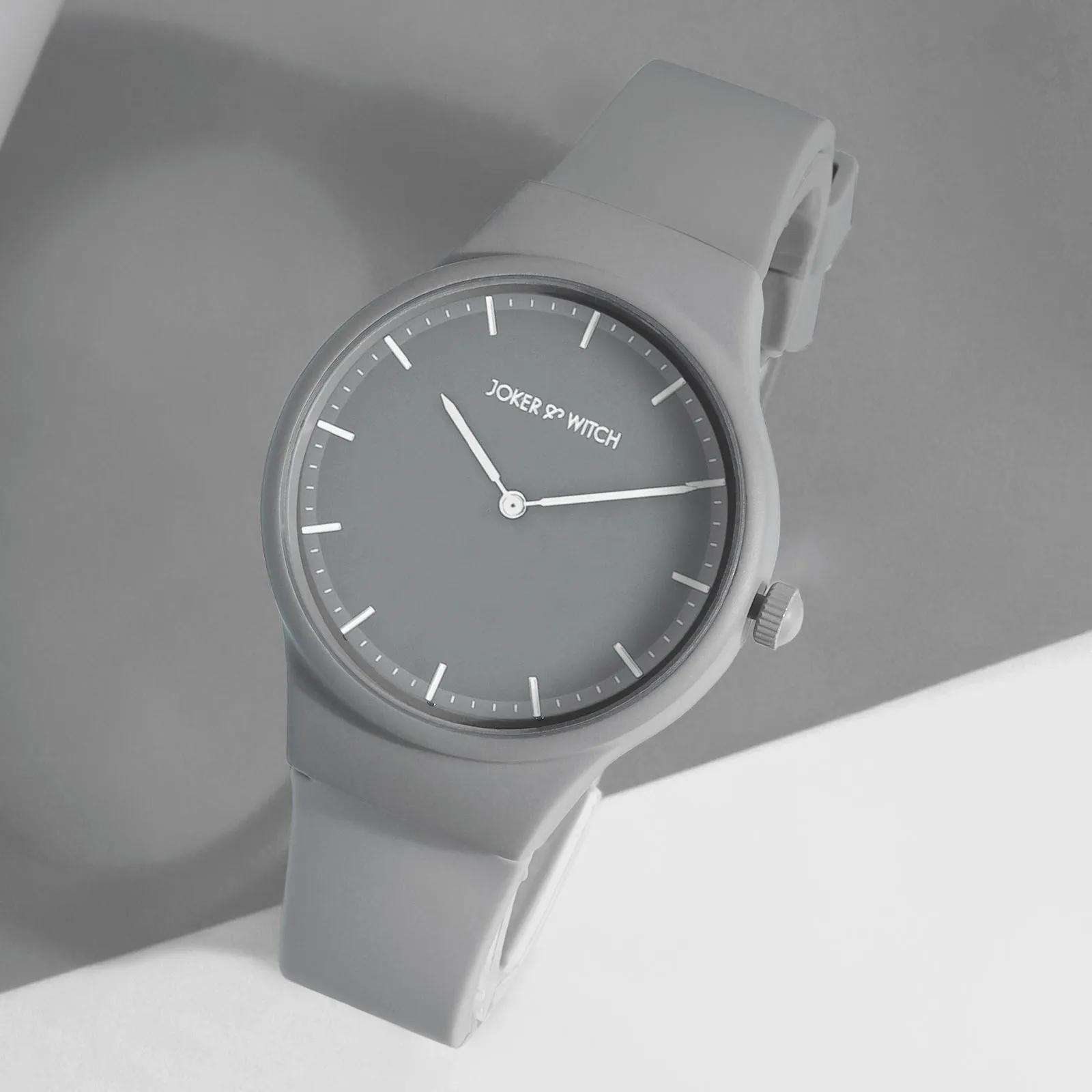 Riviera Grey Silicone Strap Watch