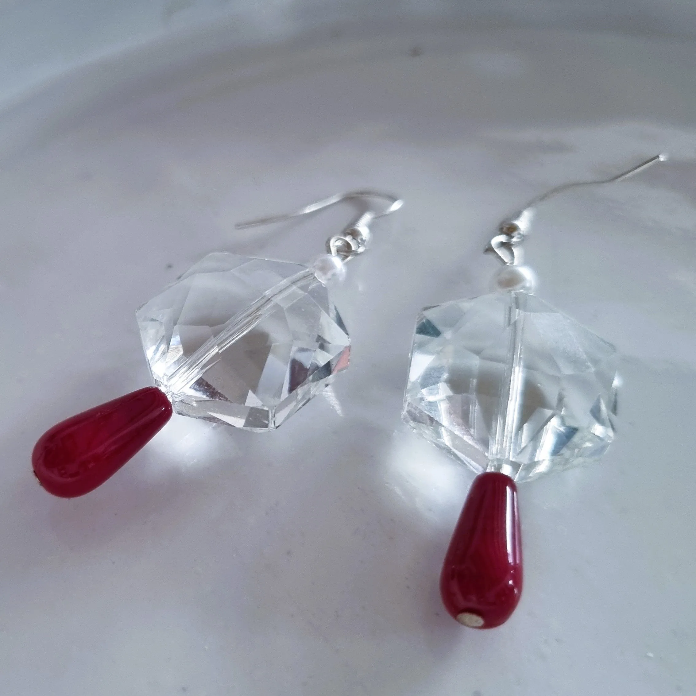 Shiny earrings