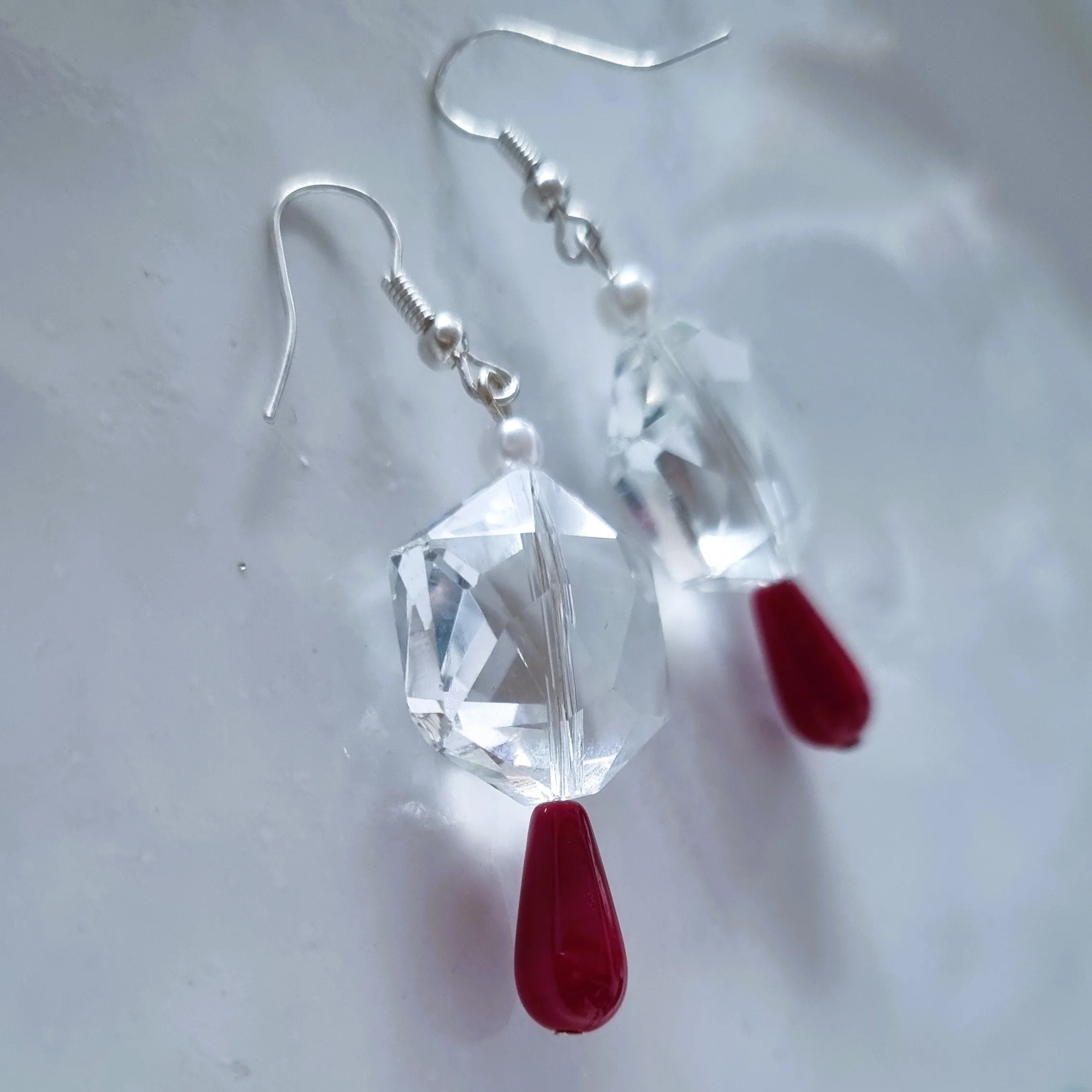 Shiny earrings