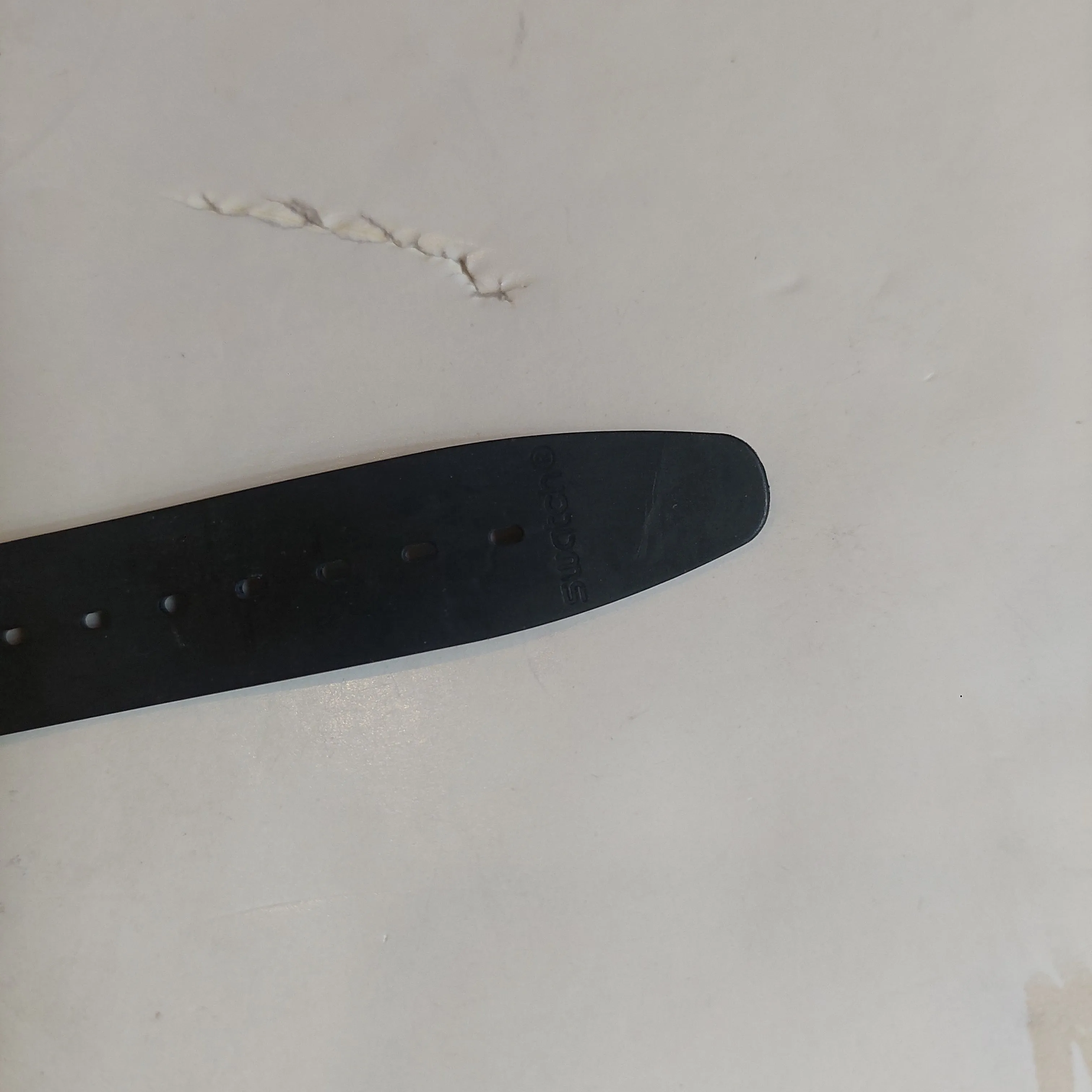 Swatch Black & White Round Dial Rubber Strap Watch  | Gently Used |