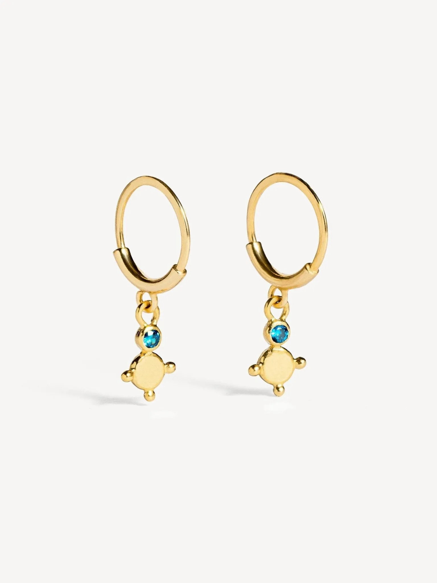 Trisha Charm Hoop Earrings