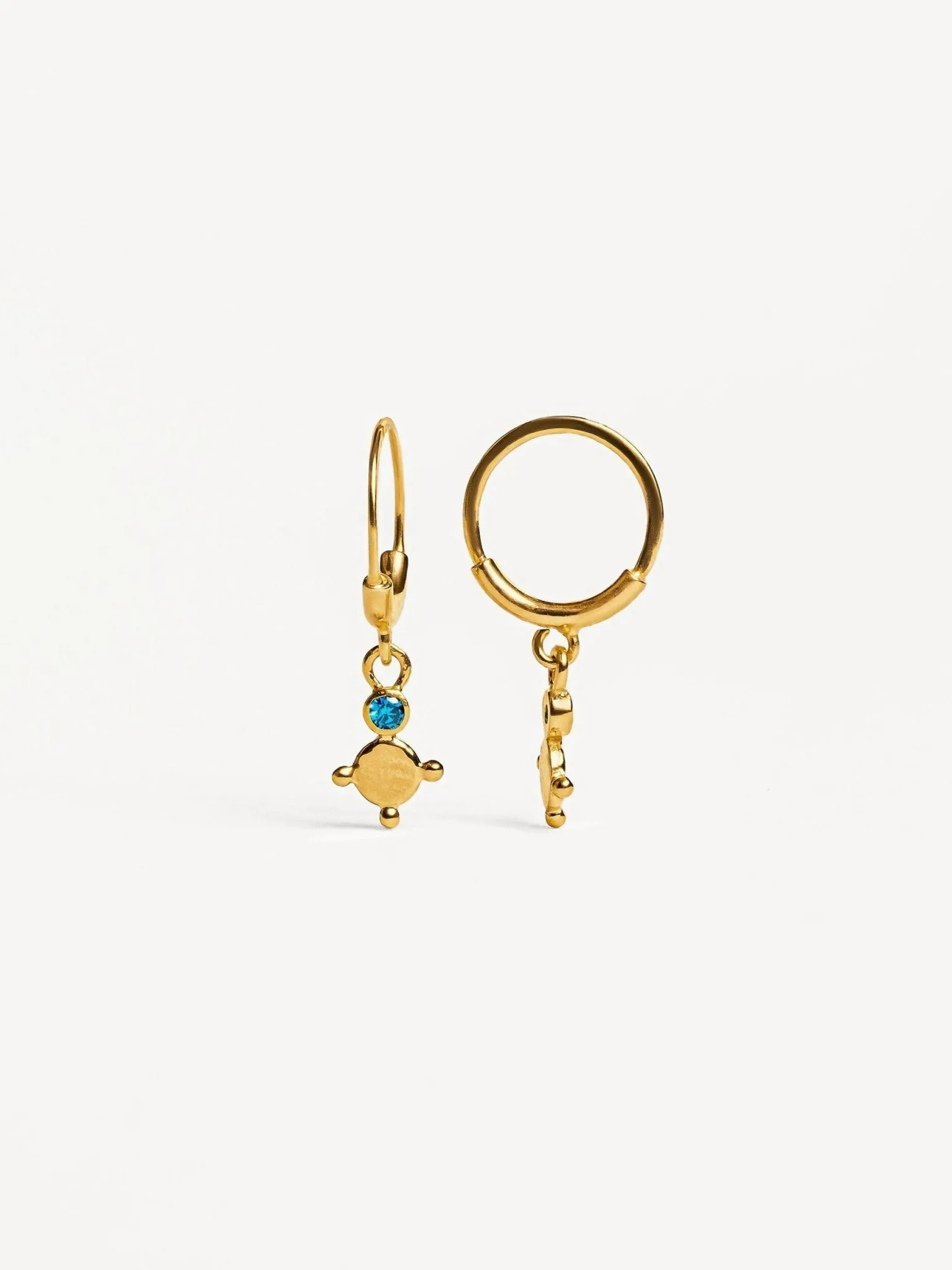Trisha Charm Hoop Earrings