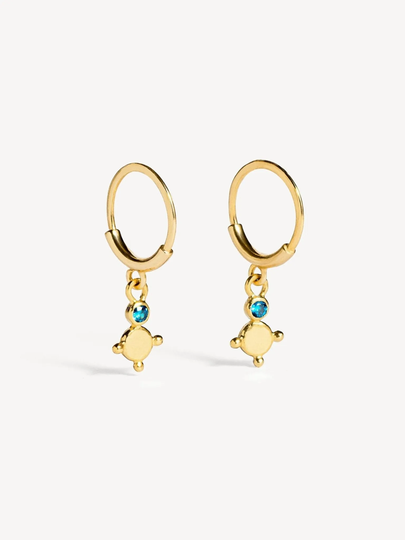 Trisha Charm Hoop Earrings